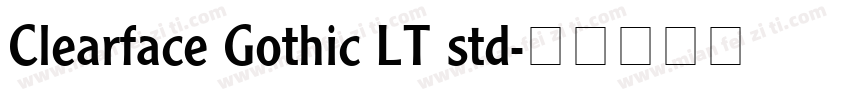 Clearface Gothic LT std字体转换